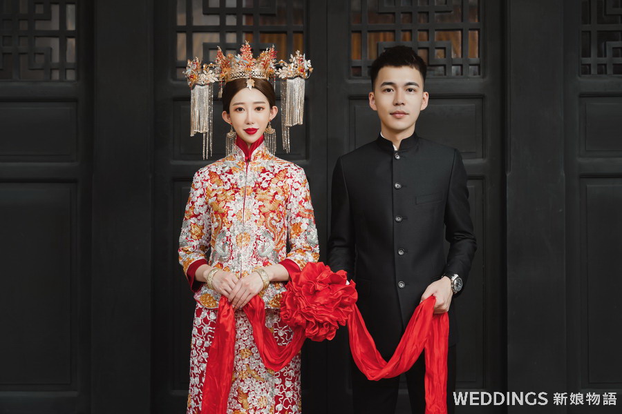 中國風婚紗造型,龍鳳掛造型,龍鳳掛髮型,秀禾服造型,中式新娘髮型,中式婚紗
