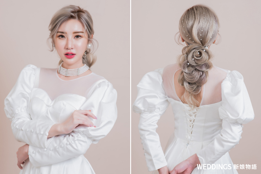 婚禮髮型,婚紗造型,婚紗造型趨勢,新娘妝髮,新娘秘書,新娘造型,新娘髮型